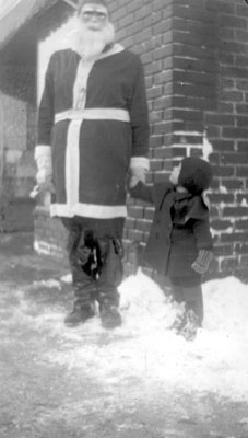 Joellen with Santa.