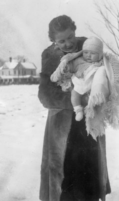 Mildred holding Joellen, age 6 months.