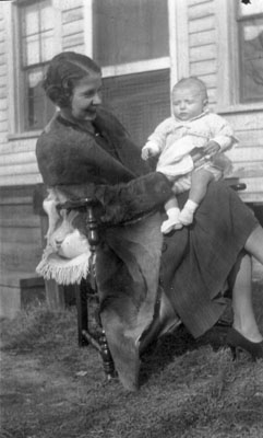 Mildred holding Joellen, age 6 months.