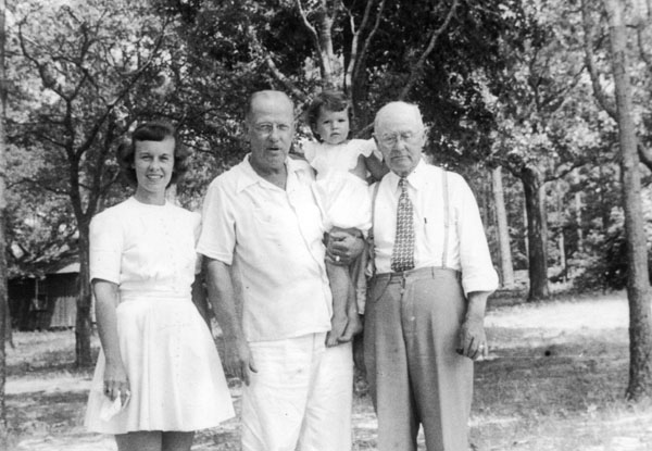 Four Generations: Leah Dae, Ellis, Deb and Frank.